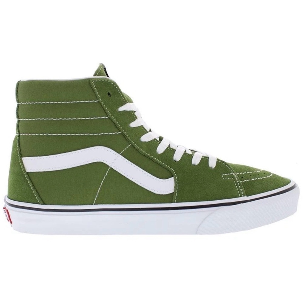 Vans Men's Olive Green High-Top Sneakers - Picture 2 of 6